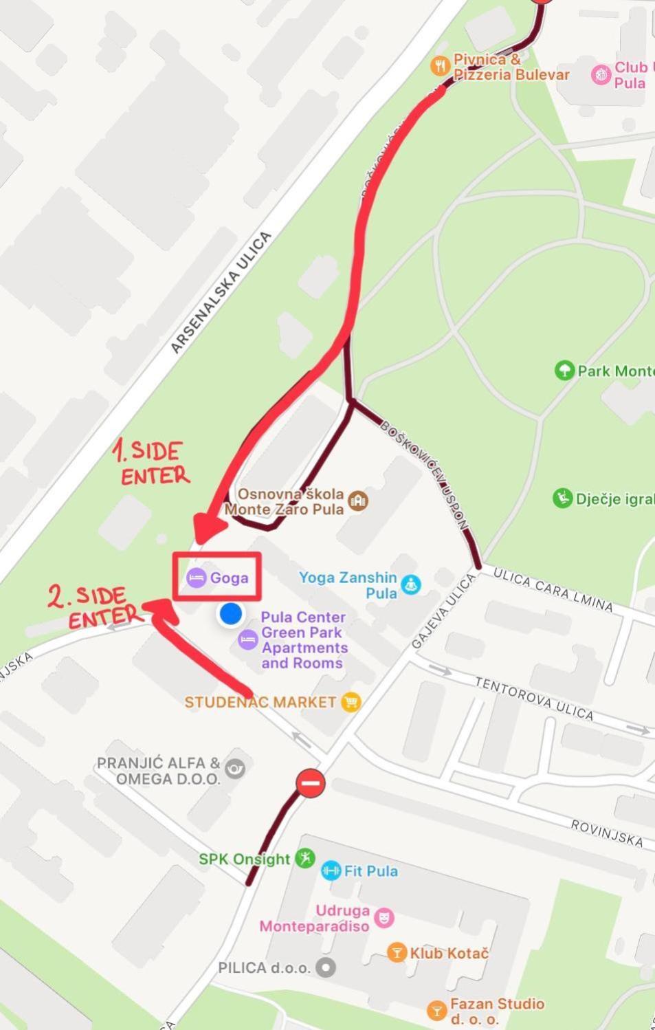 Goga Apartman Póla Kültér fotó